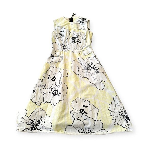 Marni Citrus Floral Sleeveless Dress, Size 36 Italian, Yellow/white, Cotton/Line - Picture 7 of 15